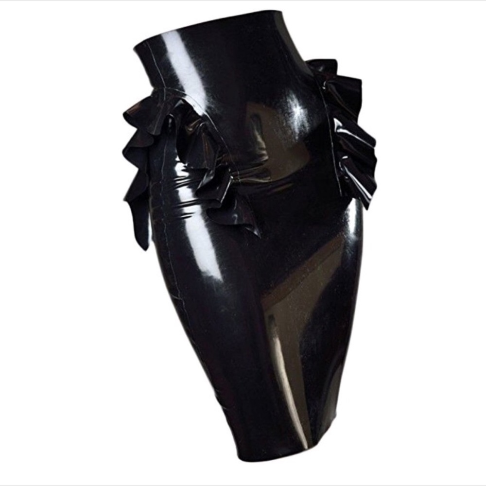 Black Latex skirt NEVER worn